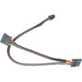 Mini 6Pin to 15Pin X2 SATA Power Cable Cord for DELL Vostro 3650 3653 3655 Desktop Computer HDD SSD Expansion Cable. 