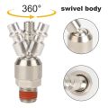 1/4 inch Swivel Air Plug, Air Tool Fittings, 1/4 inch NPT Male Industrial Swivel Plug, 1/4 Inch Air Fittings and Plug.