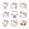 10/20/40pcs Anime Hello Kitty Stickers Kawaii Girls Graffiti Luggage Phone Case Laptop Waterproof Cute Sticker Decals Kids Toy.