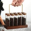 10x Single Bean Storage Tubes Coffee Tubes Coffee Bean Cellars Airtight Sealed Glass Canister Jars for Coffee Lovers. 