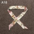 Parsimonious 1-20# New Fashion 40 Colors Design Swathe Bag Handle Popular Small Silk Scarf Hands Neck Ribbon. 