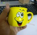 Emoji Ceramic Mug Coffee Tea Water Milk Yellow Color Cup Gift-1Pc - Add A Touch Of Fun To Your Beverage Enjoyment With This Emoji Ceramic Mug. 