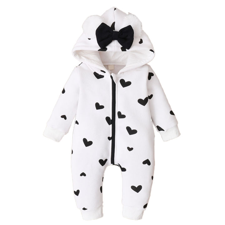 【Heartbeat Girl Store】（NEW）Infant Romper Breathable Baby Winter Warm Romper Newborn Costume