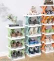 5Layers-New multi-functional household foldable shoe cabinet, home balcony toy foldable storage unit. 