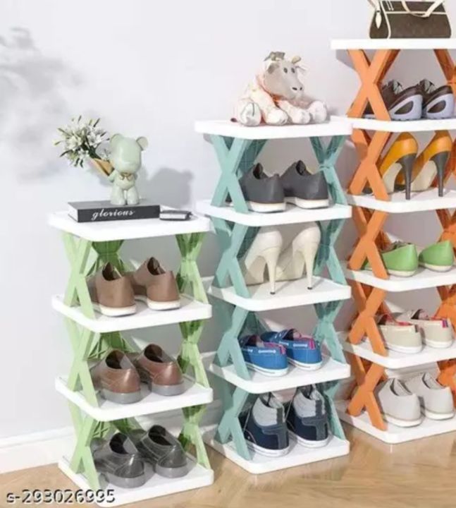 5Layers-New multi-functional household foldable shoe cabinet, home balcony toy foldable storage unit