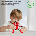 Articulated Robot Action Figure Mini Mechanical Model Ideal Desk Gift for Collectors C. 