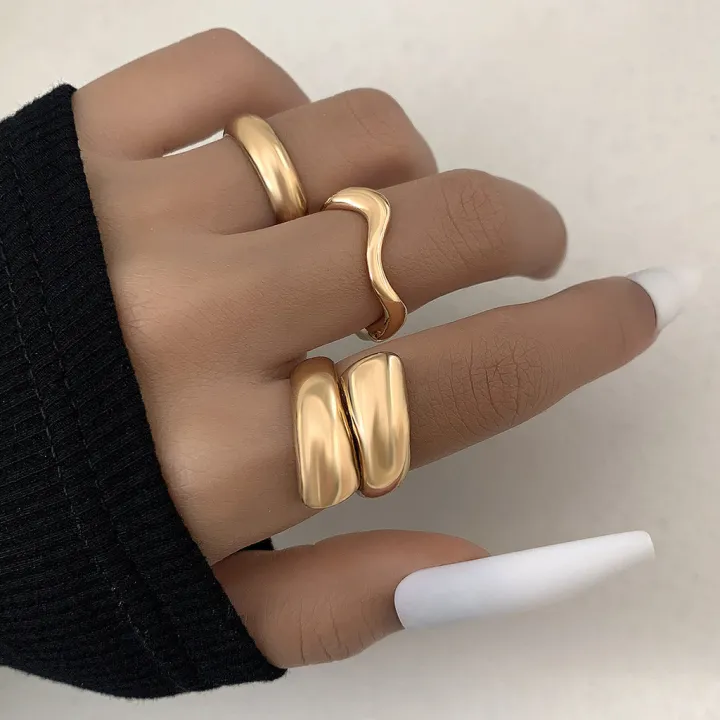 Enacolor%20Elegant%20Gold%20Metal%20Rings%20Exaggerated%20Geometric%20Arcs%20Open%20Ring%20Set%20for%20Women%20Accessories%20-%20Image%206