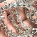 1Pc Pakisten Herkimer Diamond Bracelet Natural Crystal Real Stone Reiki Gemstone Hand Chain For Jewelry Healing DIY Mother Gifts. 