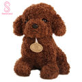 （New）Cartoon Cute Poodle Dog Puppy Pluh tuffed Doll Huggable Toy Home Ornament Gift. 