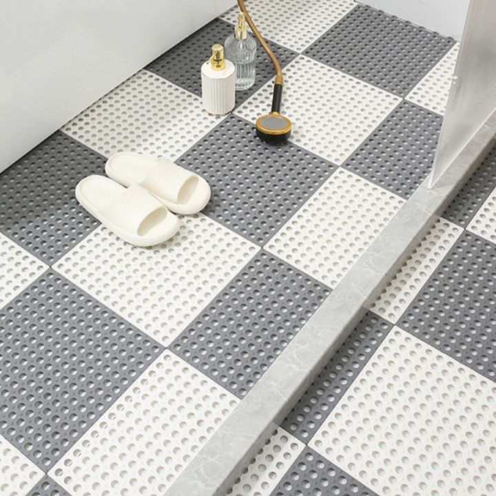Bathroom Non-slip Mat Waterproof Splicing Floor Mat Household Toilet Bathroom Shower Room Anti Slip Interval Water Mat Bathroom