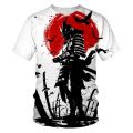 Graffiti T-shirt men's painting picture 3D printing -hop street clothing loose and comfortable fabric O-neck men's T-shirt.