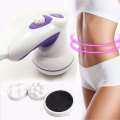 Relax Tone Spin Body Massager With 5 Headers Relax Spin Tone Slimming Lose Weight Burn Fat Full Body Massage Device. 