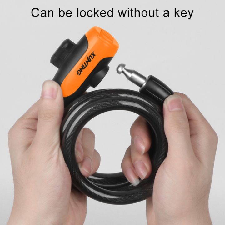 (New)Bicycle%20Portable%20Anti-theft%20Lock%20Steel%20Cable%20Lock%20with%20Lock%20Frame,%20Style:A%20Style%20100cm%20Black%20-%20Image%208