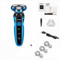 Electric Razor Electric Shaver Rechargeable Shaving Machine Cleaning Beard Razor for Men Wet and Dry Waterproof Washable ZN1159. 