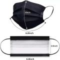 In Stock 10/50 Pcs Disposable Non-woven 3-layer Face Mask Anti Dust Breathable Mask Elastic Earband Adult Black Protective Masks.