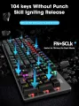 AOC GK410 Gaming Keyboard Mechanical Keyboard Metal Panel Blue Black Brown Switch Wired Keyboard Gaming Full Key Game. 