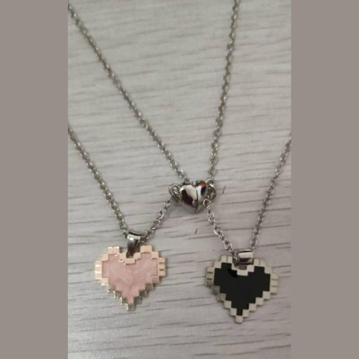 Alloy%20Alloy%20necklace%20Adorable%20Mosaic%20Couple%20necklace%20Love%20heart%20pendant%20for%20Romantic%20Anniversary%20gift%20Casual%20wear%20Fashion%20accessory%20Couple%20jewelry%20-%20Image%206