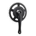 Bicycle Crank Set Single Speed 44T Crankset Aluminum Alloy 170mm Crank Cycling Replacement Parts. 