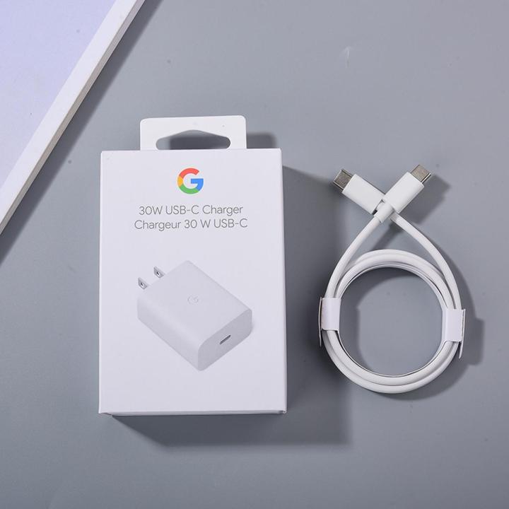 Google Pixel 30W Fast Charger with Cable - Efficient Power Adapter for Quick Charging