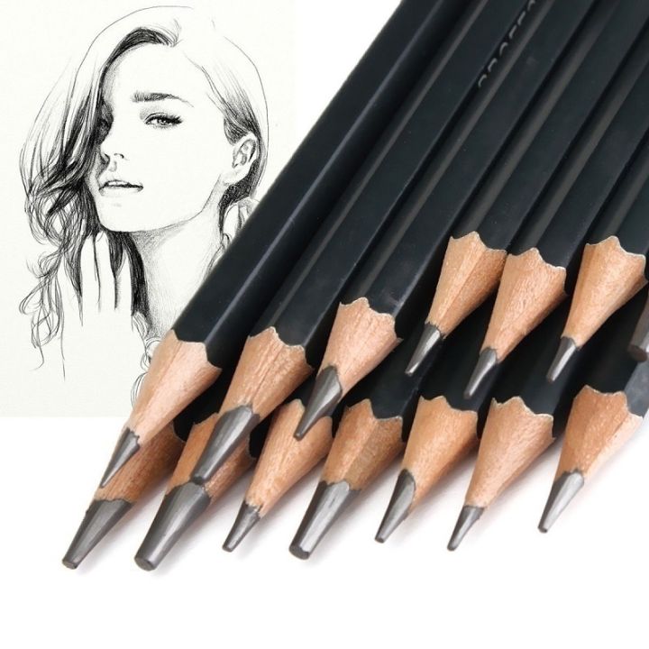 14Pcs/box%20Professional%20Sketch%20And%20Drawing%20Writing%20Pencil%20Stationery%20Supplies%206H-12B%20Pencil%20Painting%20Tool%20-%20Image%206
