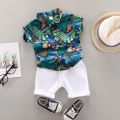 Fashion Baby Boy's Suit Summer Casual Clothes Set Top Shorts 2PCS Baby Clothing Set for Boys Infant Suits Kids Clothes. 