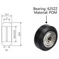 Practical product 20Pcs/Slot POM Plastic Wheel Pulleys Ball Bearings 625ZZ 3D Printer Parts Round Idler Gear Perlin Part V 3D Printer Accessories.