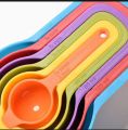 6Pcs SET Multi Color Measurement 6 Pcs Cup Set 7.5ml 15ml 60ml 85ml 125ml 250ml Plastic Kitchen Measurement Cup Set Measuring Tools & Scales.