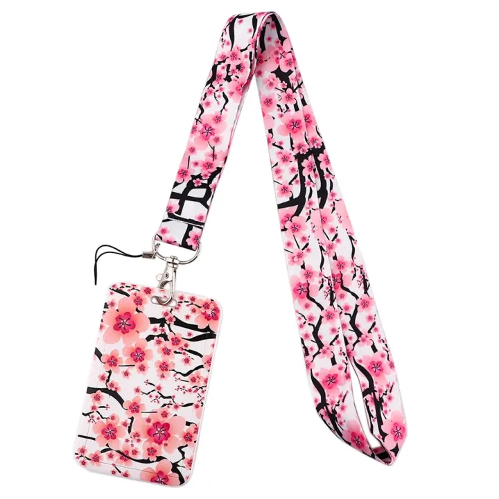 New%20Sakura%20Cherry%20Blossoms%20Flower%20lanyard%20card%20ID%20Badge%20Holder%20Keychain%20Pass%20Gym%20Mobile%20Kids%20Key%20Holder%20Key%20Rings%20Gift%20-%20Image%205