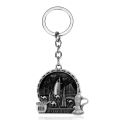 Dubai Roma Italia Metal Keychain Key Holder Tourist Travel Souvenir Key Chains Metal Pendant Keyring Trinket Women Men Souvenirs.