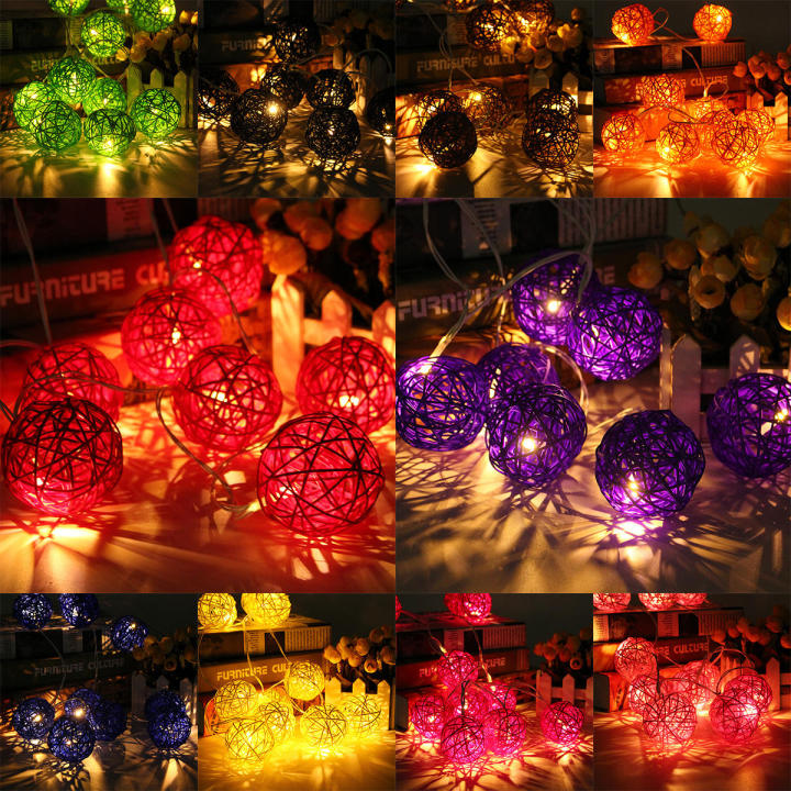 20LED Tengqiu Lamp Home Garden Colored Lantern Wedding Christmas Dress