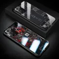 For Samsung Galaxy S21 FE Back Cover Version Theme Case Tempered Glass Protection shockproof Cover for Samsung S21FE case Transparent Circuit Board Design Full Coverage Phone cases. 