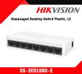 Hikvision 8 Port Switch Model DS-3E0108D-E 8 Port Fast Ethernet Unmanaged Desktop Switch, Hikvision Switch. 