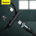 Baseus Zinc Magnetic Charge USB Cable 3 in 1 Micro/ Type-C / Lightning. 