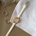 【Hengli jewelry story】Nonoan   Vintage Small Sugar Cube Watch for Women, Simple and Elegant, Versatile Strap, Compact and Exquisite, Artistic. 