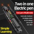 Poruis Aneng Pen Type Smart Multimeter A3005D 6000 Count Resistance Capacitance Circuit Measurement. 