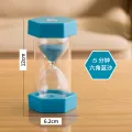 Hexagonal Sand Clock Timer Children's Safety Fall Protection Learning Restaurant Serving Time Glass Sand Clock Craft Gift. 