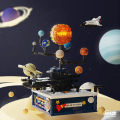 Rotating Solar System Light Sets Building Blocks Sun Earth Model Universe Series Space Science Education DIY Bricks Toy Kid Gift KankongAgu. 