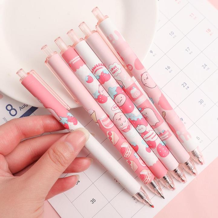 New 1/10Pc 0.5Mm Little Dinoaur Cartoon Gel Pen Preing Pen Roller Ballpoint Pen Cute Pink tationery Bullet Head ignature Pen tationer