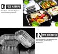 Aluminium Foil Container Box 450 Ml 50 Pcs - Tiffin Box For Office. 