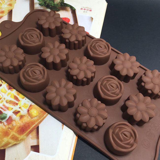Mix Flower Silicone Chocolate Mould