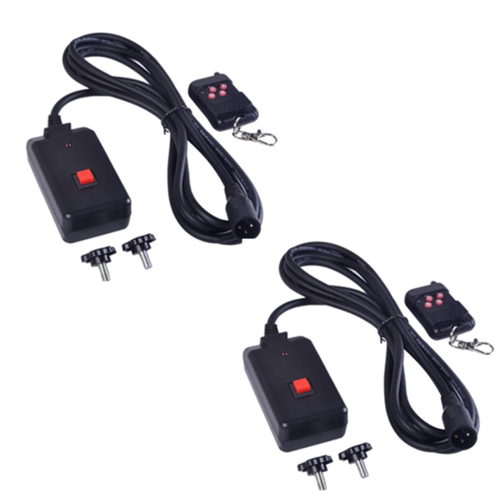 2 PCS 90-240VAC 2 In 1 Wireless Remote Control 3 Pins XLR For Smoke Machine DJ Stage Lighting Effect Atmosphere