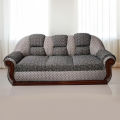 Malaysiyan Process Wood Solid Foam and Fabrics sofa S-355 Ash Color 3+2+1  Sofa Set. 