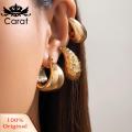 Carat Short Earrings 6 Pairs Women's Geometric C-shaped Huggie Earrings Lightweight Anti-slip Ear Hoops for Prom Cocktail Party Solid Color Bean Shape Jewelry for Ladies. 