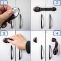 Baby Safety Locks Baby Child Kids Adhesive Door Cupboard Safety Lock Cabinet Fridge Drawer Locks for Child Kids Safety Tools.