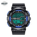 Honhx fashion Men Square Electronic watch casual sports digital watches waterproof shockproof luminous wristwatch.
