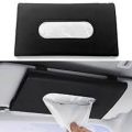 Car Tissue Holder,Best quality /imported PU Leather Tissue Box for car sun visor.