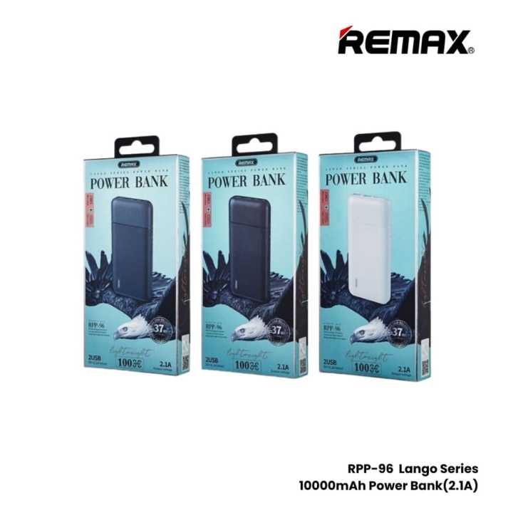 Remax RPP-96 Lango Series Dual USB Ports 10000mAh 2.4 Power Bank ...