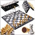 Premium Magnetic Chess Board Set - Enjoy Endless Games with Portability and Durability - High Quality Product.