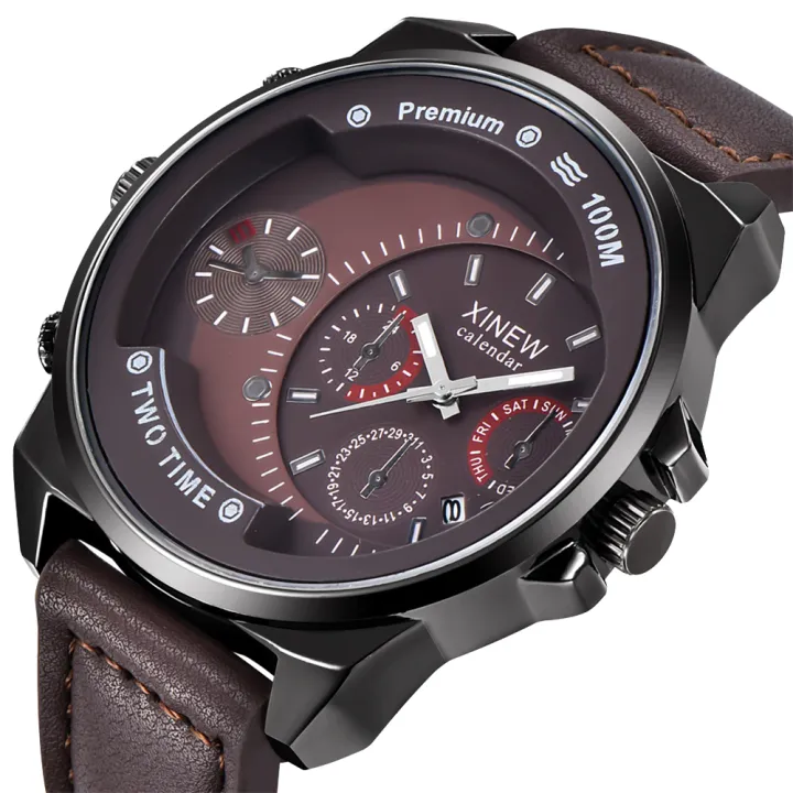 XINEW%20Sports%20Men%20Calendar%20Sub-dials%20Decor%20Leather%20Band%20Quartz%20Wrist%20Watch%20-%20Image%204