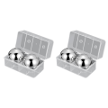 4Pcs Stainless Steel Ice Cubes Quick-Freeze Ice Balls Round Kitchen Bar Utensils. 
